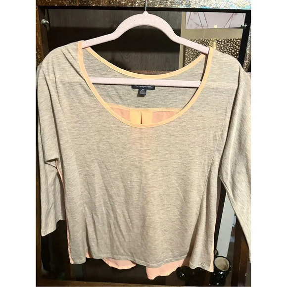 American Eagle Outfitters Women's Pink Scoop Neck Lightweight Blouse Size M - Picture 1 of 4